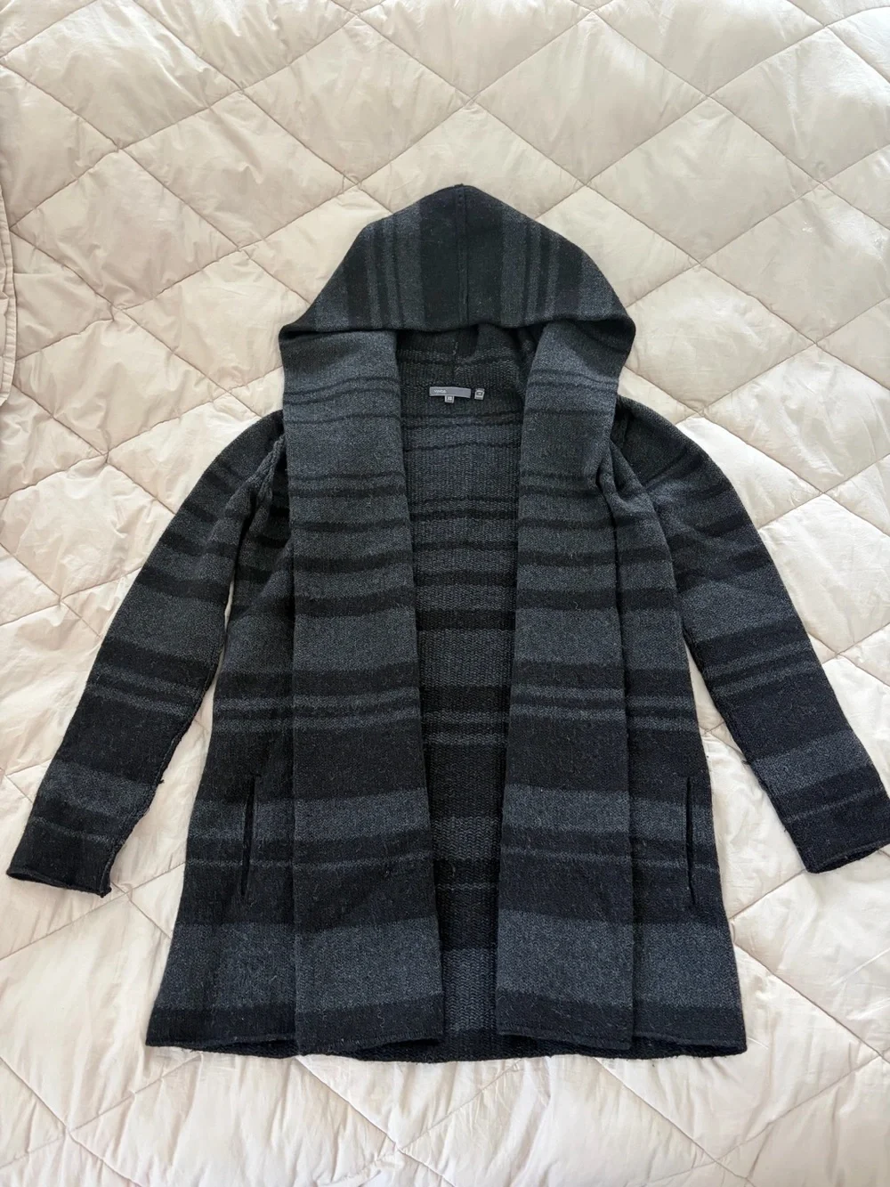 Vince Open Cardigan Sweater-Hoodie